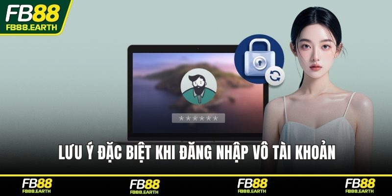 Lưu ý đặc biệt khi đăng nhập vô tài khoản