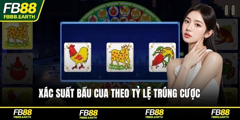 Xác suất bầu cua theo tỷ lệ trúng cược